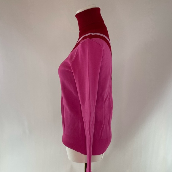 Saunders x RTR Pink Colorblock Sweater, S - Picture 6 of 14